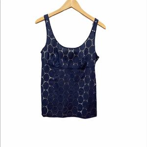 SALE Ann Taylor Loft Blue Sleeveless Top
